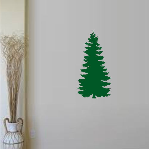 Cedar Tree Die Cut Decal Sticker for Waterproof Home Wall Windows Door Decor Art