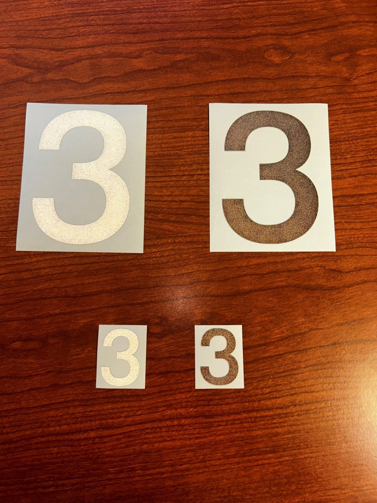 3M Reflective Numbers – 1.5″ and 4″ Sizes – Black and White Variations
