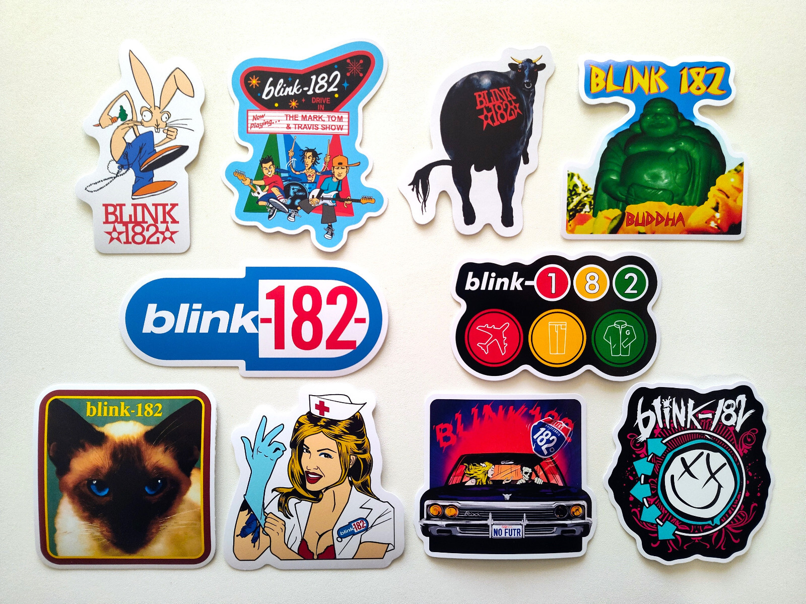 Sticker Pack (10 Vinyl Stickers) Alternative Pop Punk 2000s Band