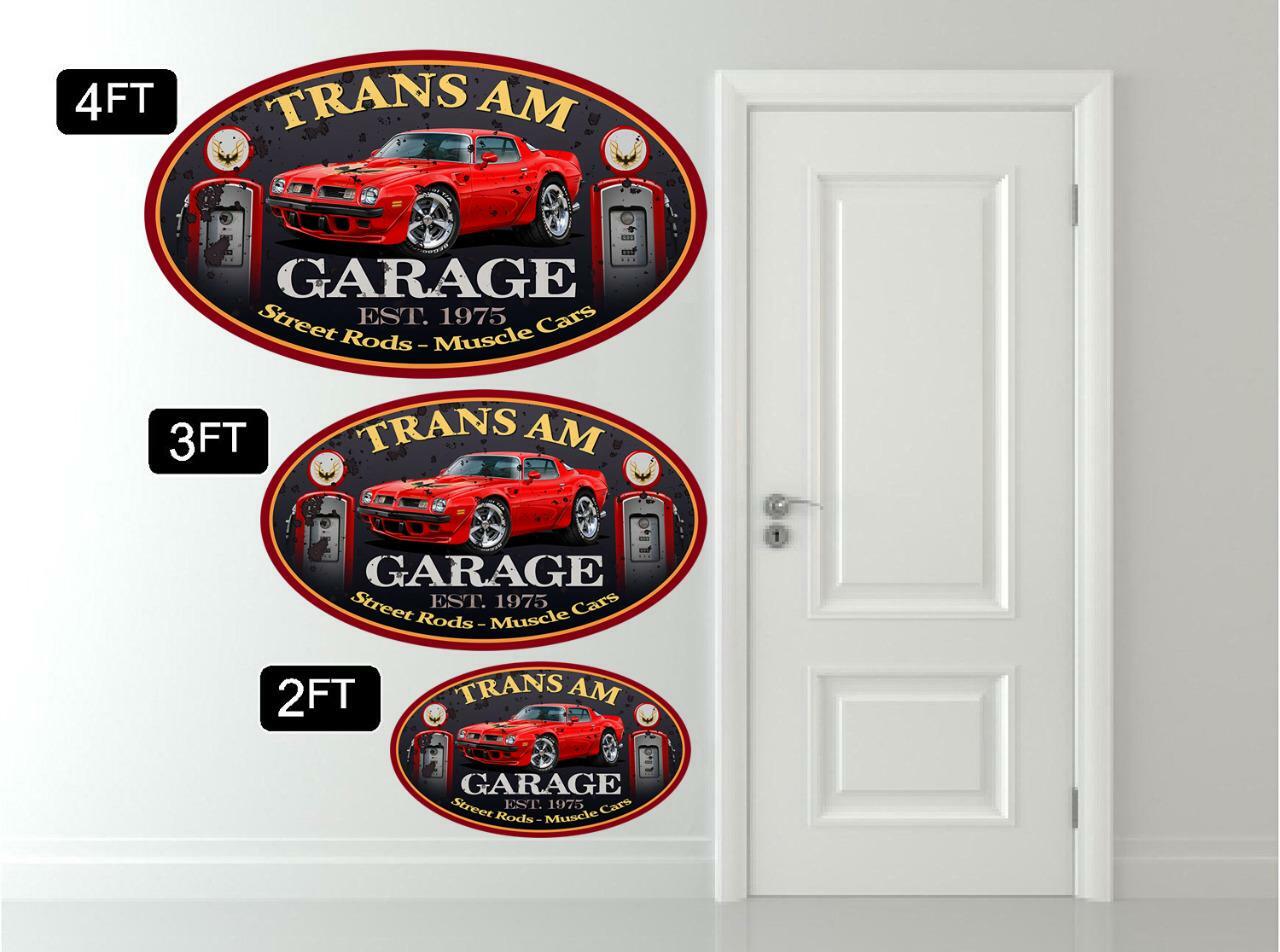 1975 Pontiac Trans Am Firebird Classic Garage Sign Wall Art Graphic Sticker
