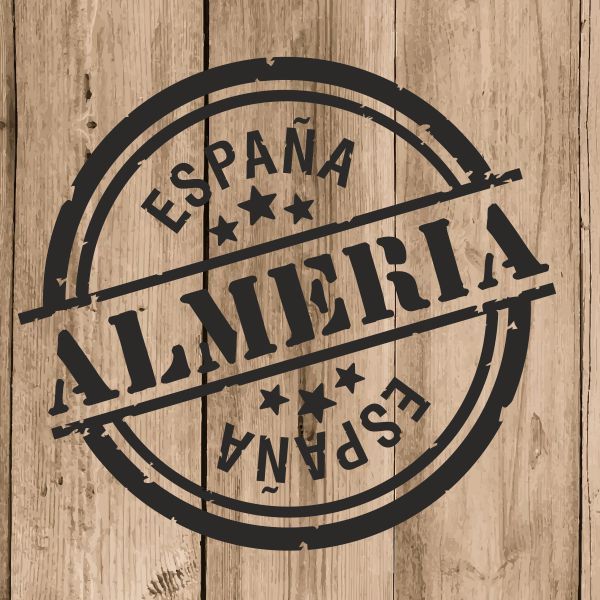 Almeria Sticker Vinyl 10 cm / 4″ Decal Stamp Almeria Spain Car Laptop Tablet