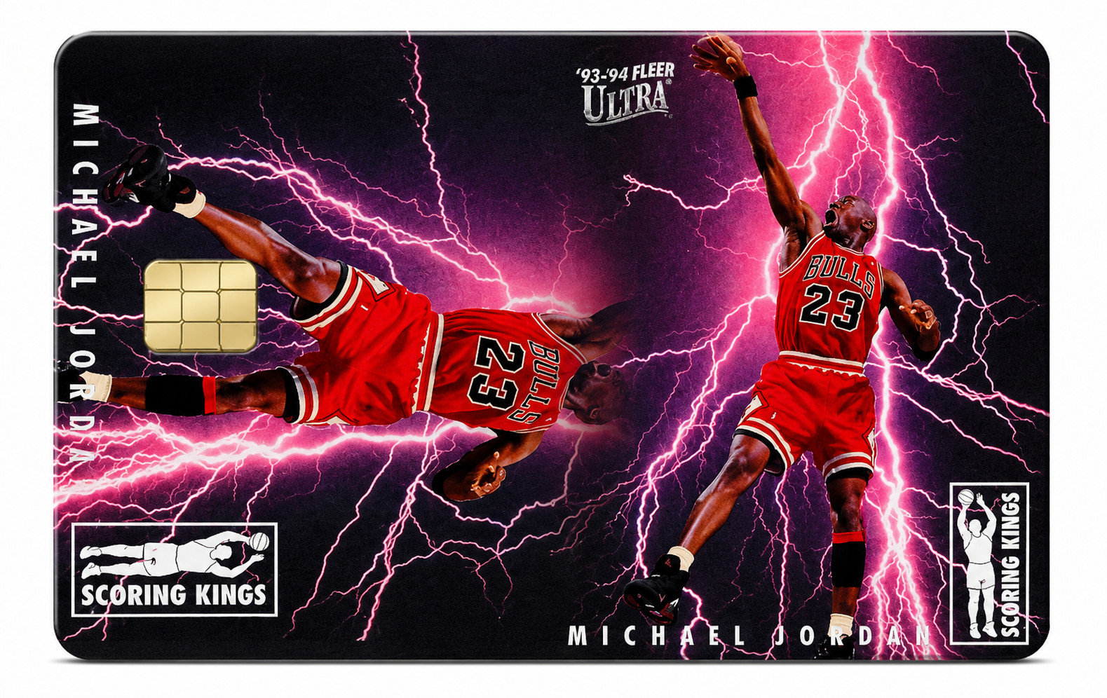 Michael Jordan 1993 Fleer Scoring Debit Card Credit Card Skin Vinyl Sticker