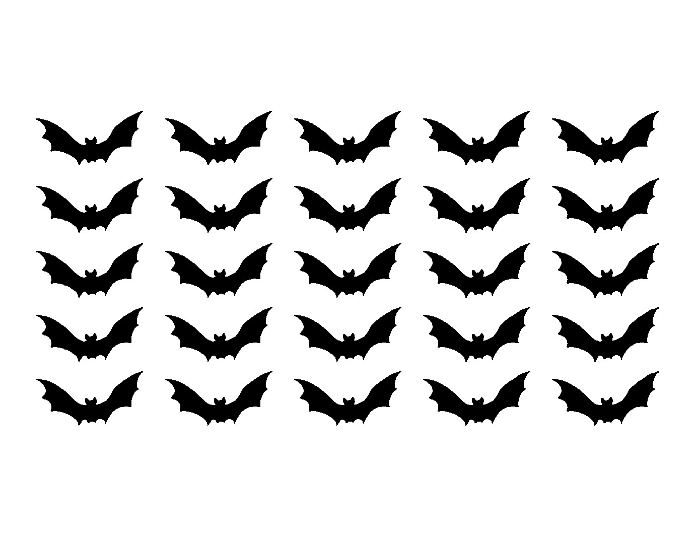 Bat Symbol Vinyl Decals Small 1.5″ Stickers Sheet