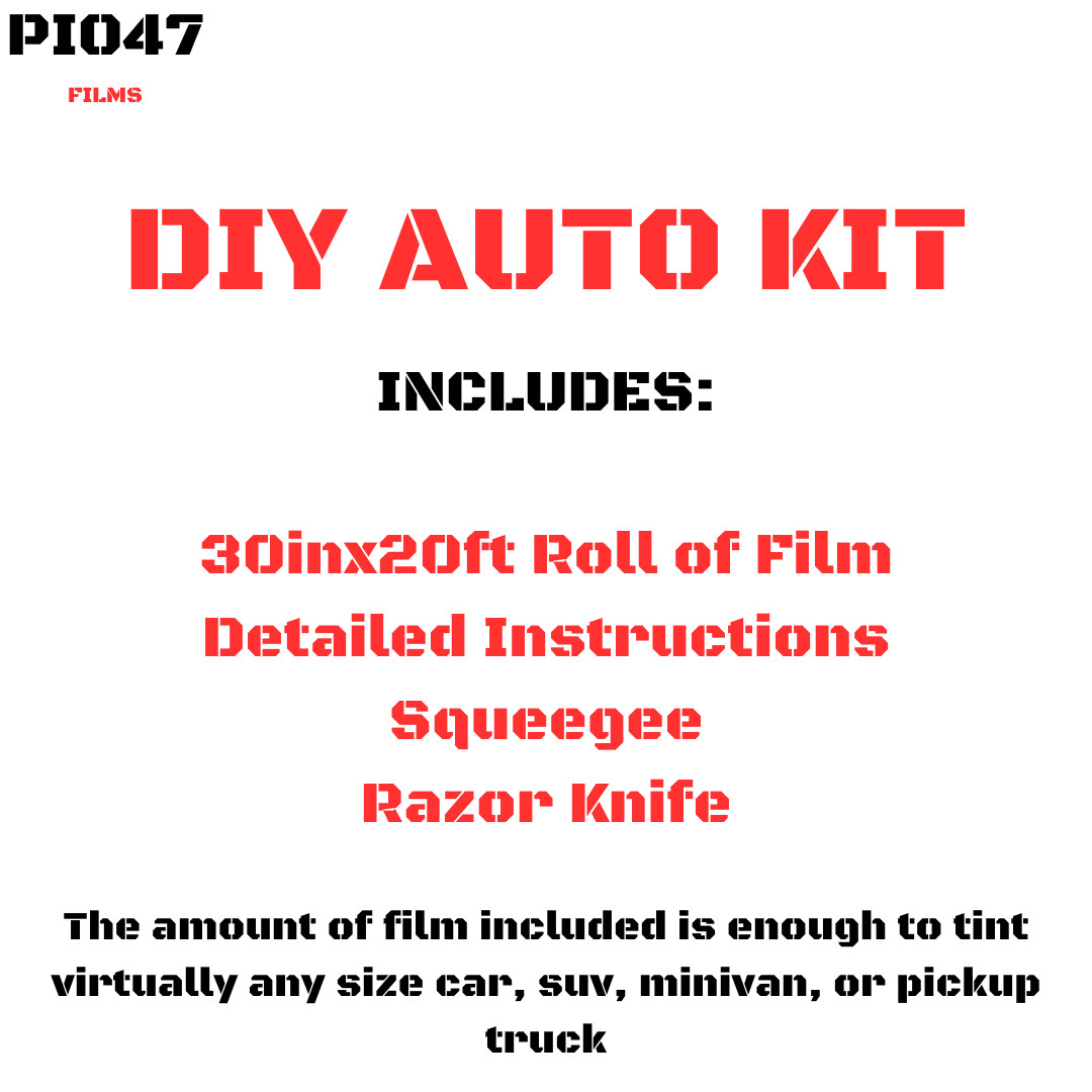 DIY Auto Tinting Kit INCLUDES 30″x20′ Roll of PRO GRADE Medium 35% Window Film!