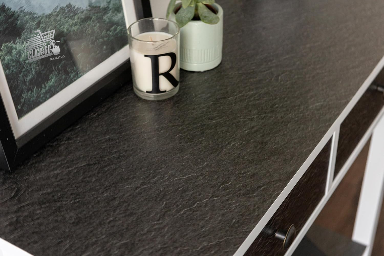 Beige Furniture Adhesive Film 67.5cm 2m Wallpaper Kitchen Table Wardrobes Kidney