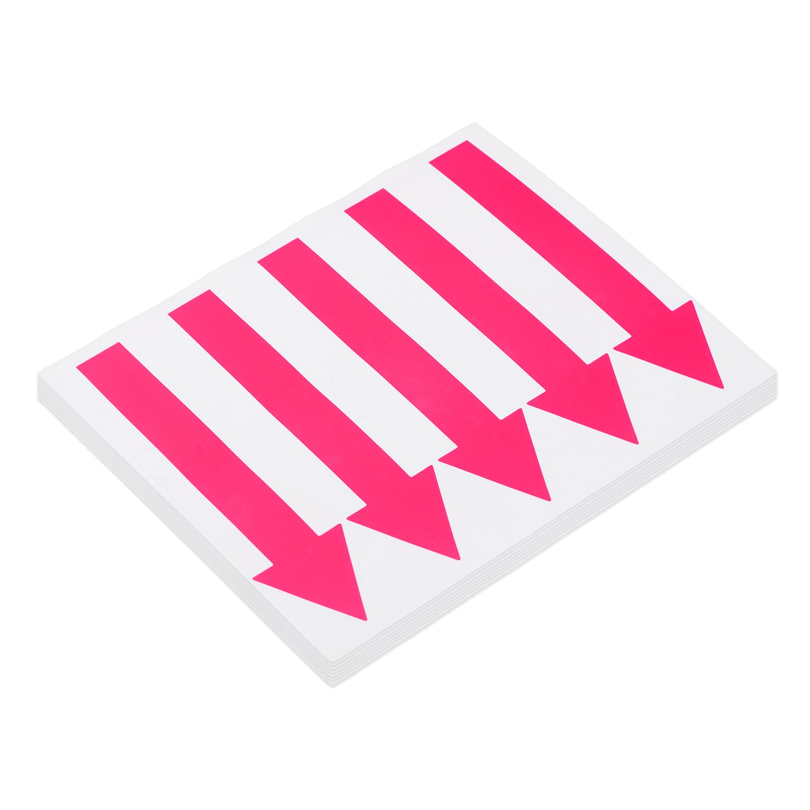 Arrow Sticker, (5×1.2 Inch, Rose Red) (40 Pcs), Waterproof Arrow Sign Sticker