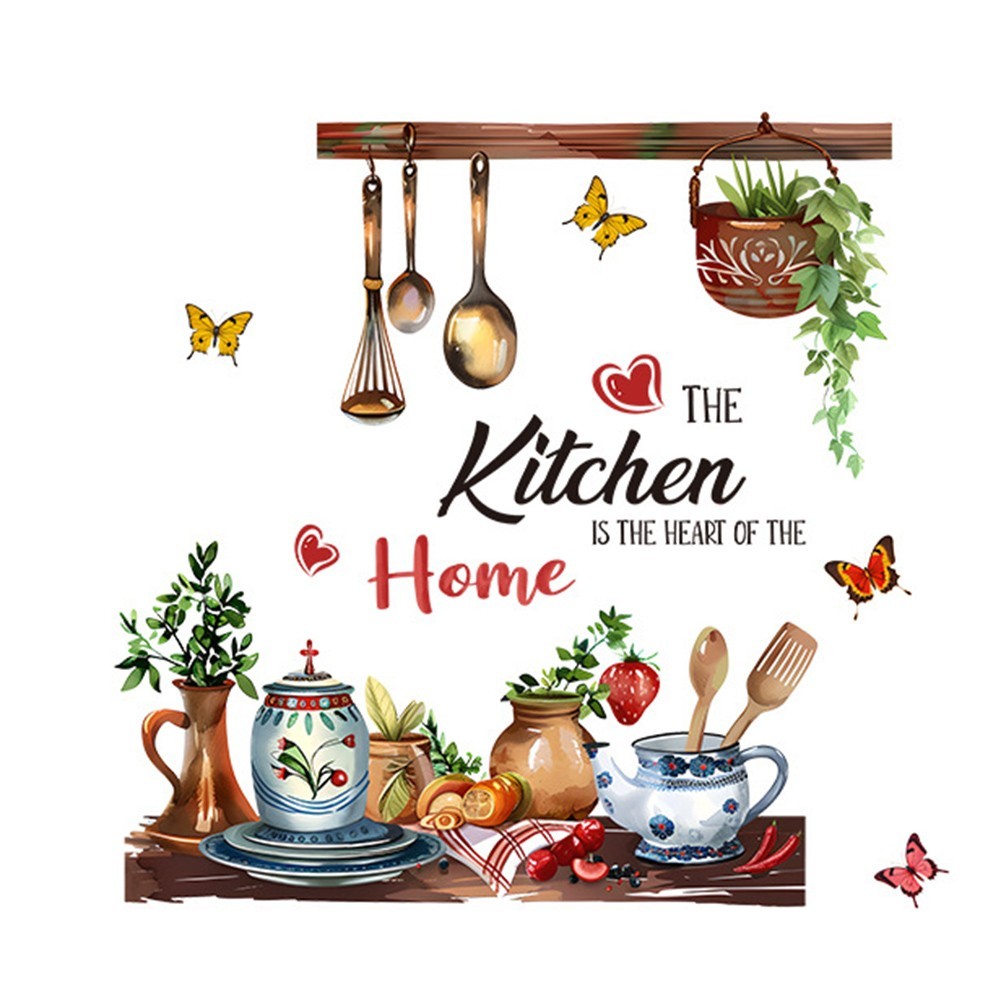 Environmentally Friendly Kitchen Background Wall Stickers PVC Material
