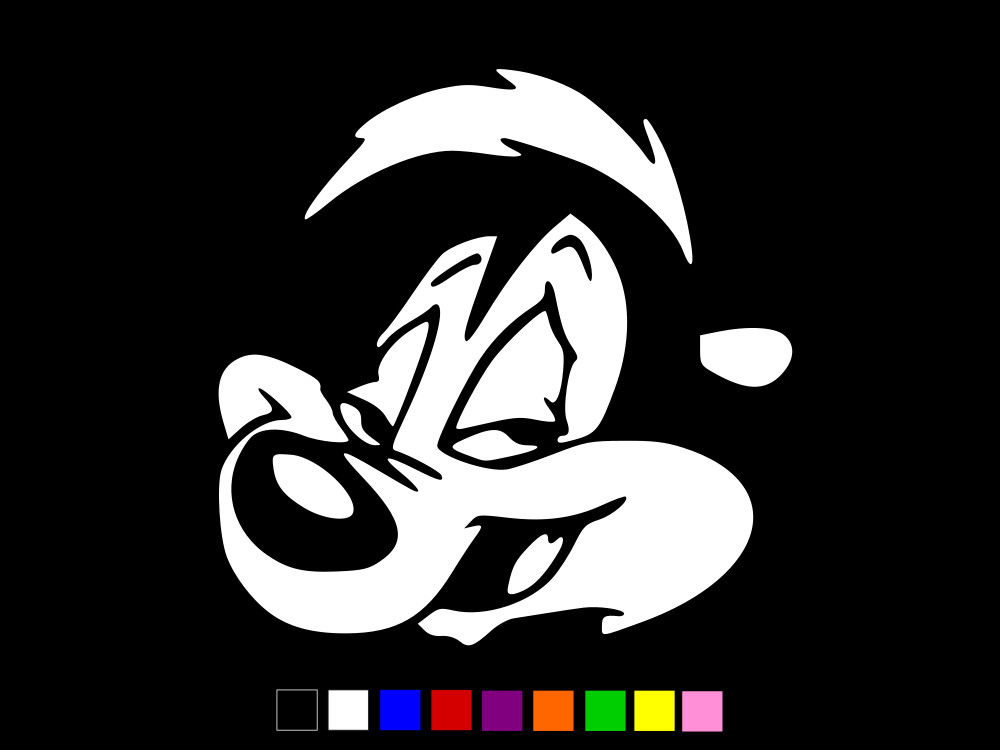 PEPE LE PEW LOONEY TUNES Vinyl Decal Wall Laptop Car Sticker CHOOSE SIZE COLOR