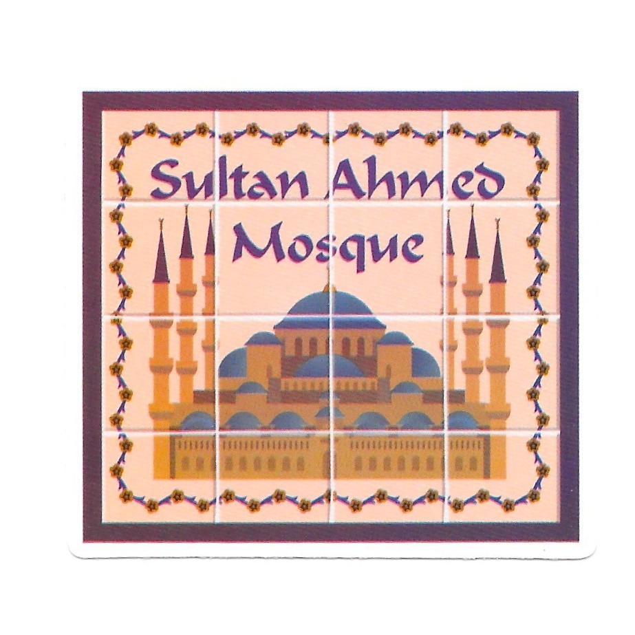 Istanbul Turkey Vinyl Sticker Sultan Ahmed Blue Mosque Travel Souvenir Decal