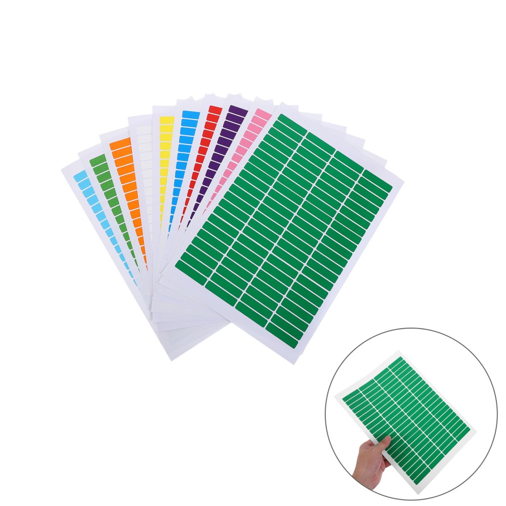 20 Sheets Waterproof Material Label Name Tags Stickers Labels Paper Handwritten