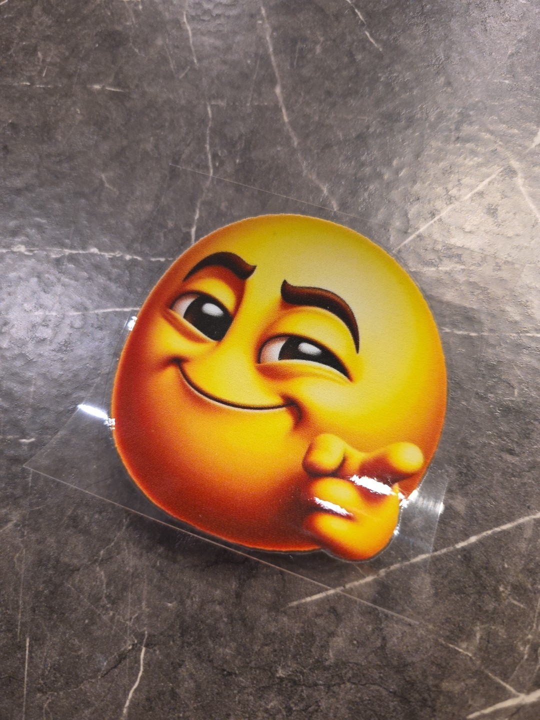 You’re Awesome Smiley Face Emoji UVDTF Raised Decal STICKER Waterproof Color