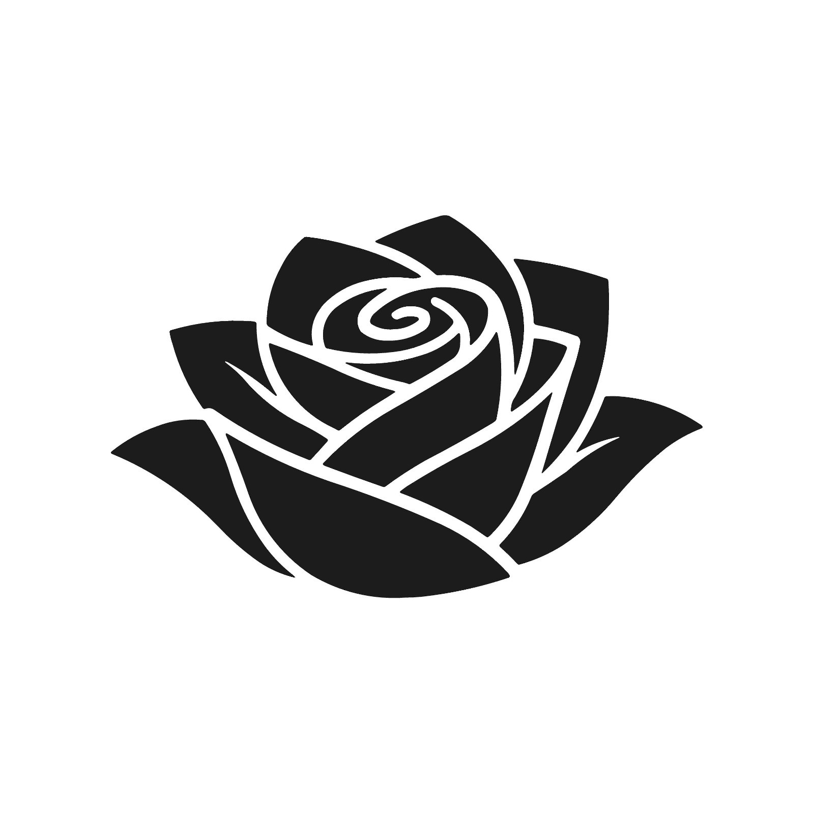Detailed Rose flower Vinyl Decal Window Flower Laptop Sticker