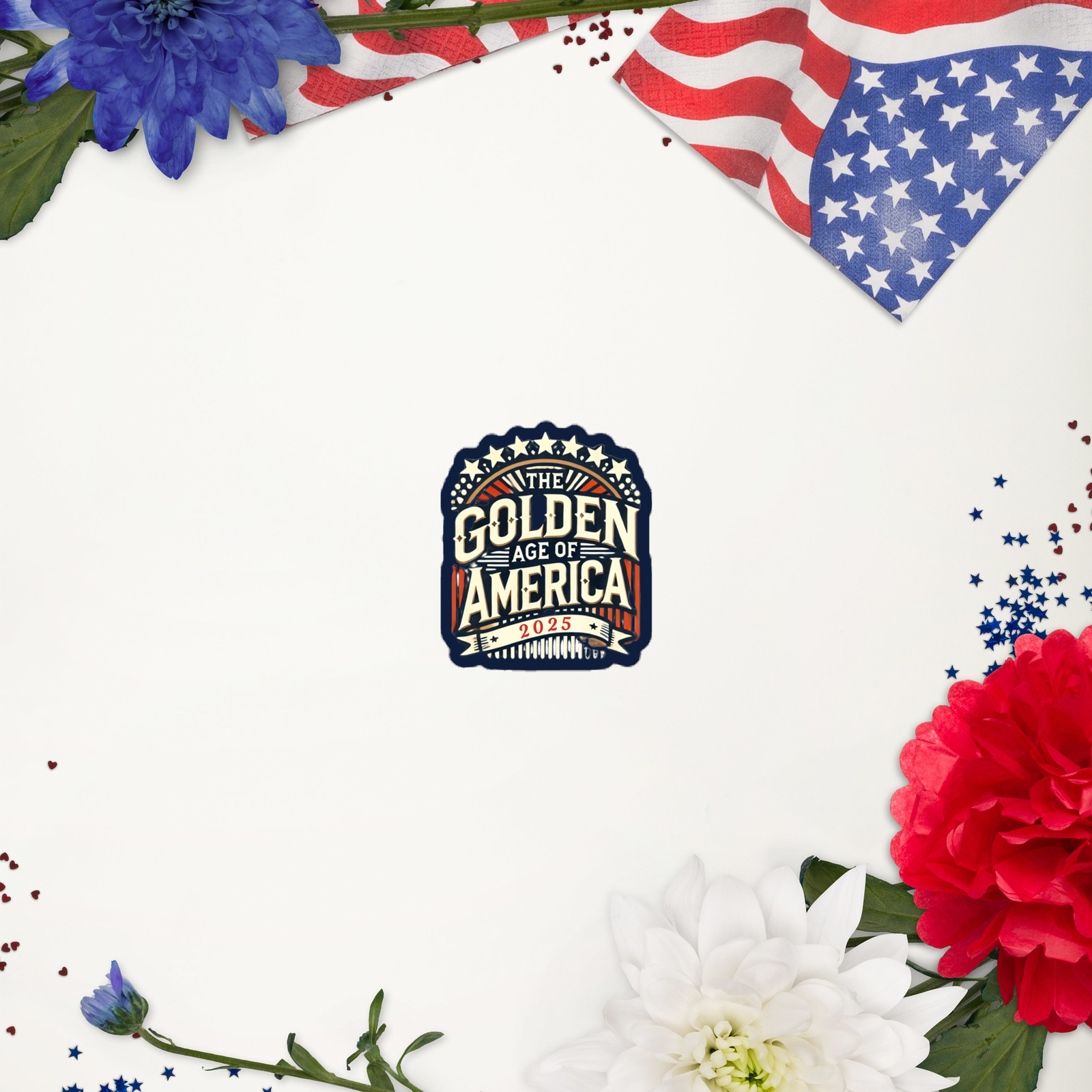 The Golden Age of America 2025 Patriotic Sticker