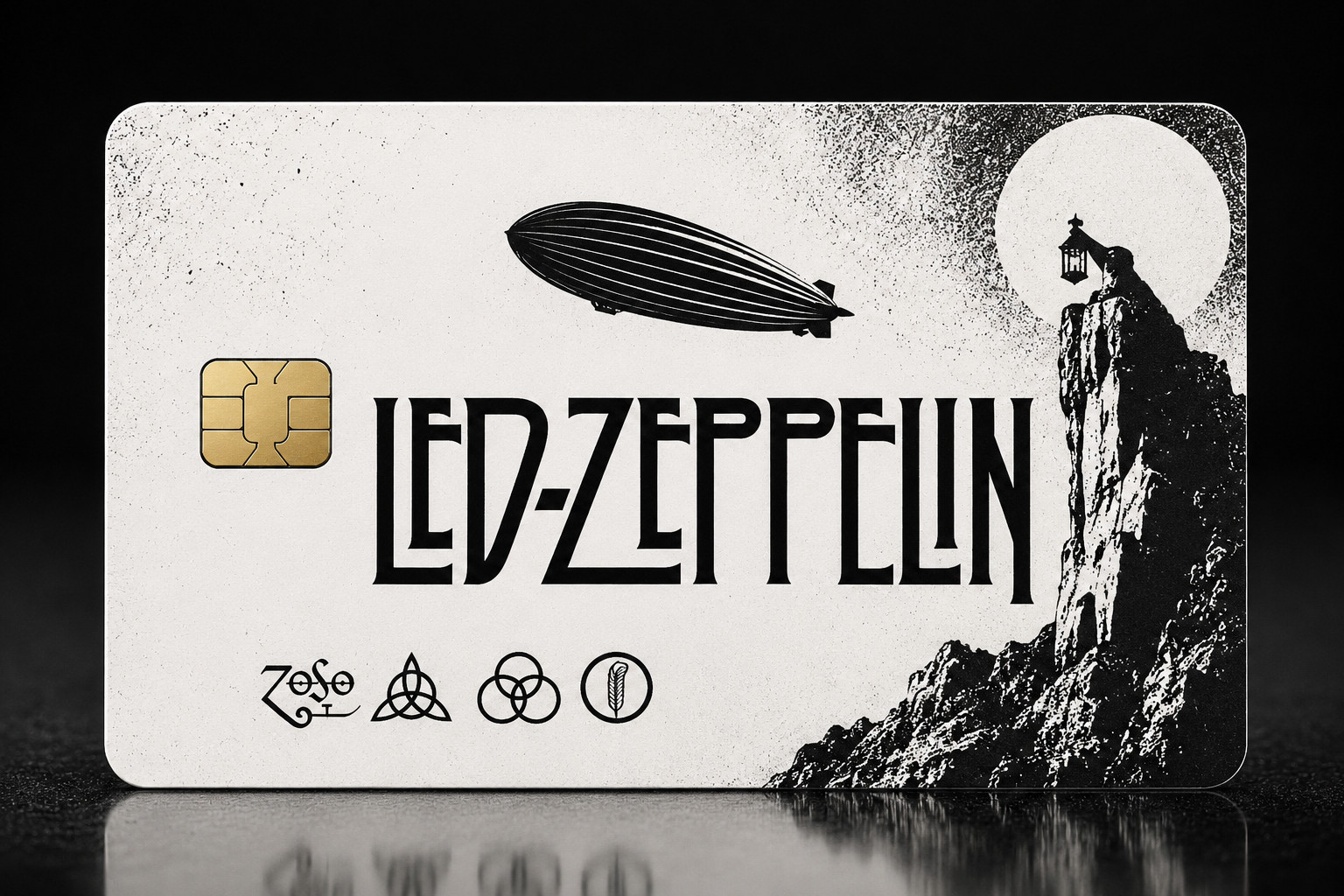 Led Zeppelin Credit Card Skin Classic English Rock Debit Card Vinyl Sticker