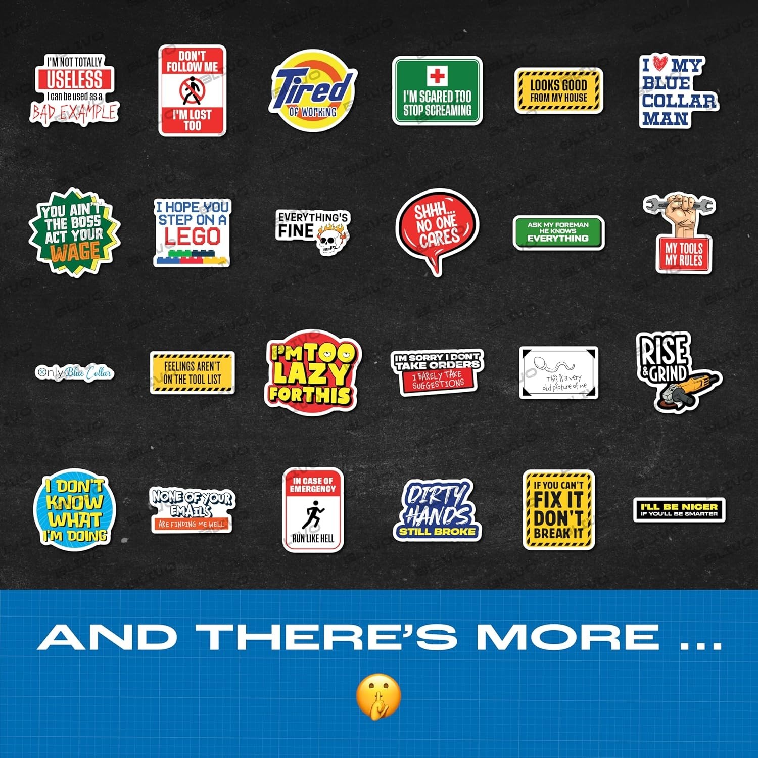 200 Multicolor Sarcastic Stickers for Adults – Perfect for Helmets and Props