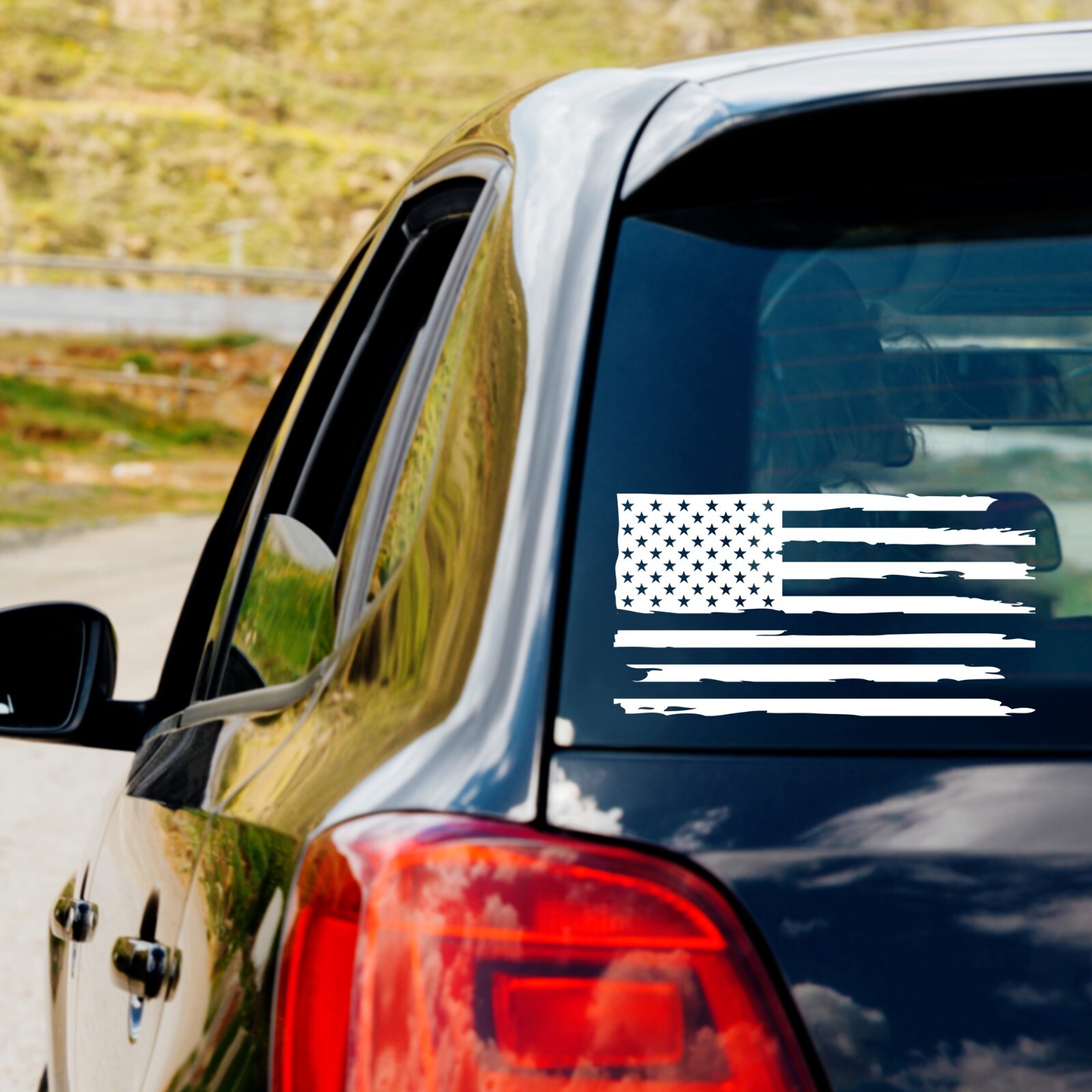 American Flag Vinyl Decal Sticker Car Decal Truck Decal Choose Color And Size