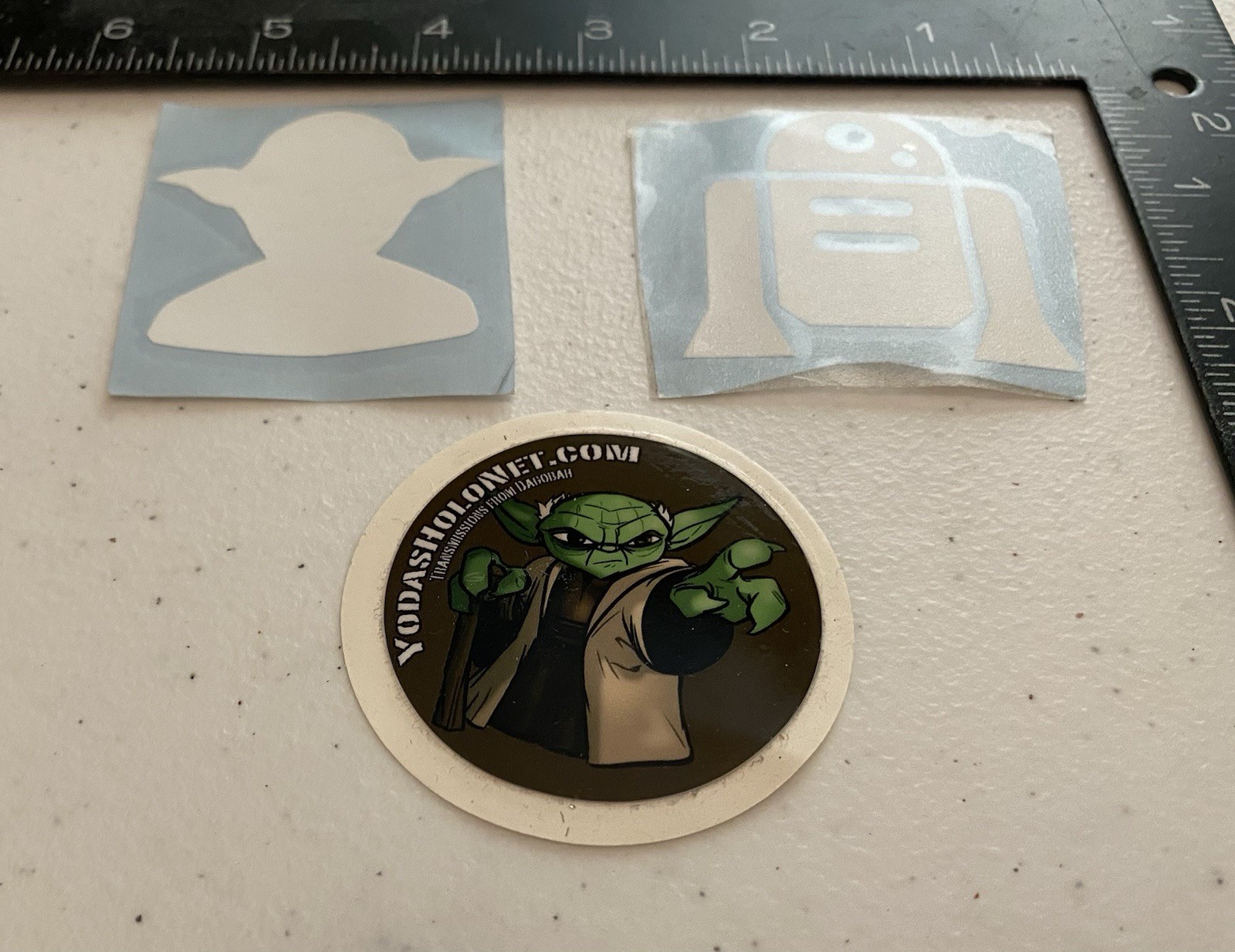 Star Wars Sticker And Car Window Silhouettes- Lot Of 3