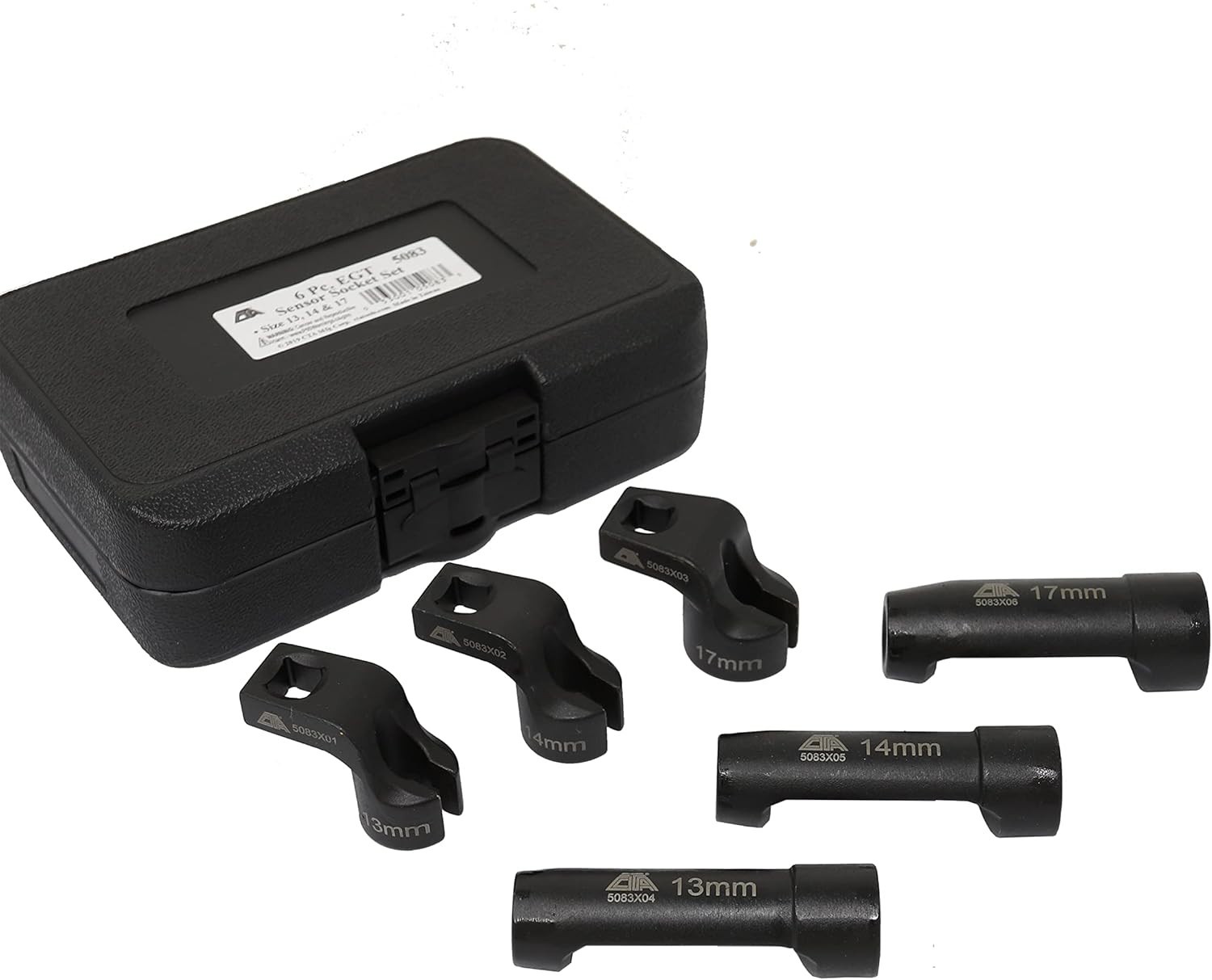 6-Pc EGT Sensor Socket Set | Heavy-Duty Tools for Exhaust Gas Temperature