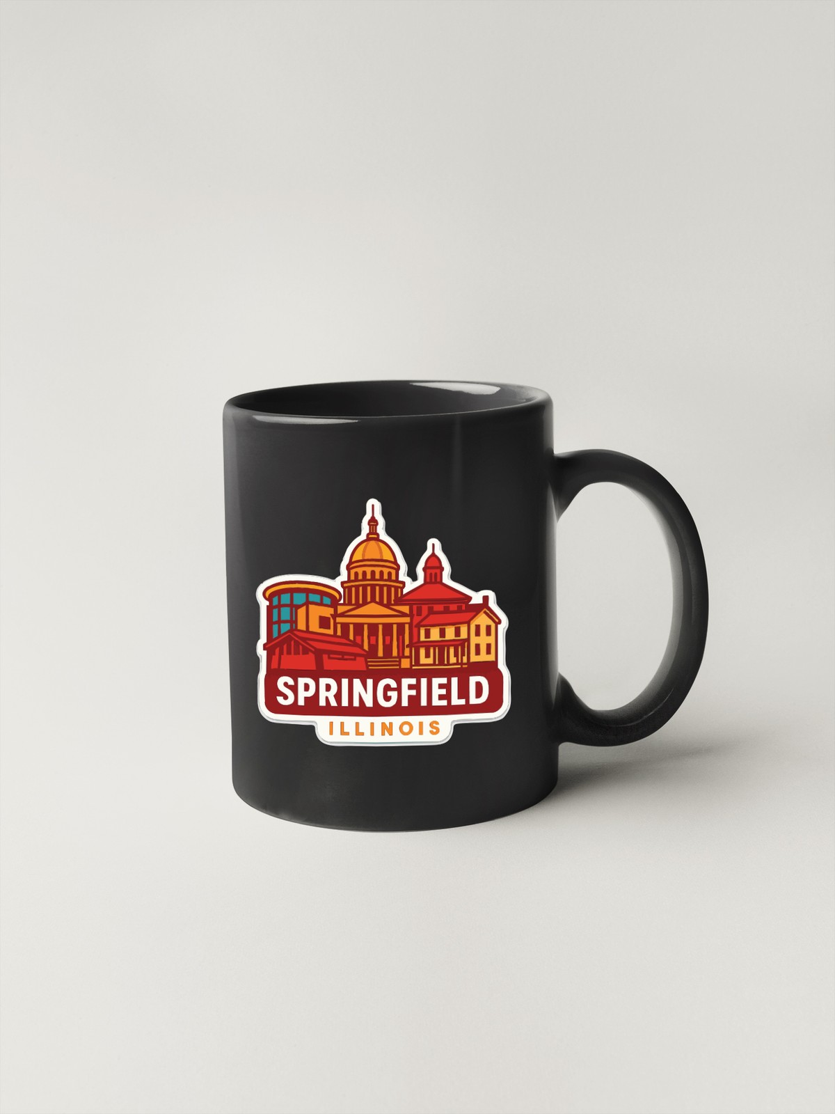 Springfield Illinois Sticker Decal Vinyl Die-Cut City Skyline Landmark Design