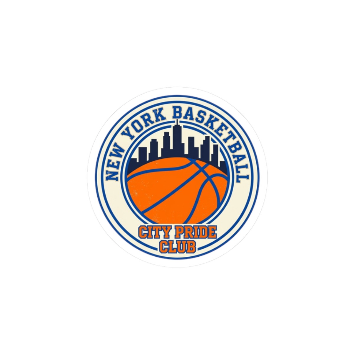 City Pride Basketball Sticker | varsity, collegiate streetwear