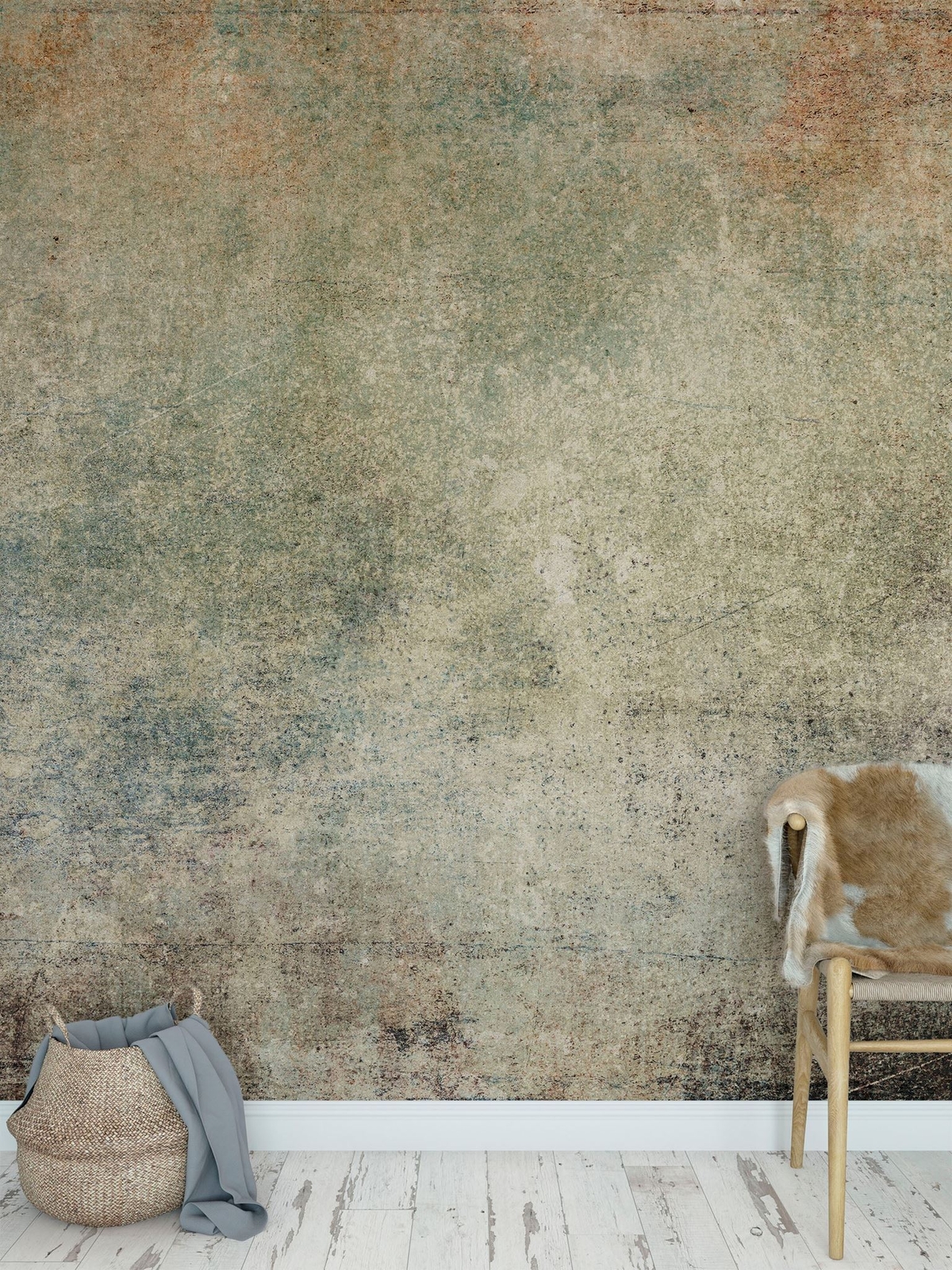 Rustic Concrete Wallpaper Wall Decor. Modern Minimalistic Self Adhesive Peel and