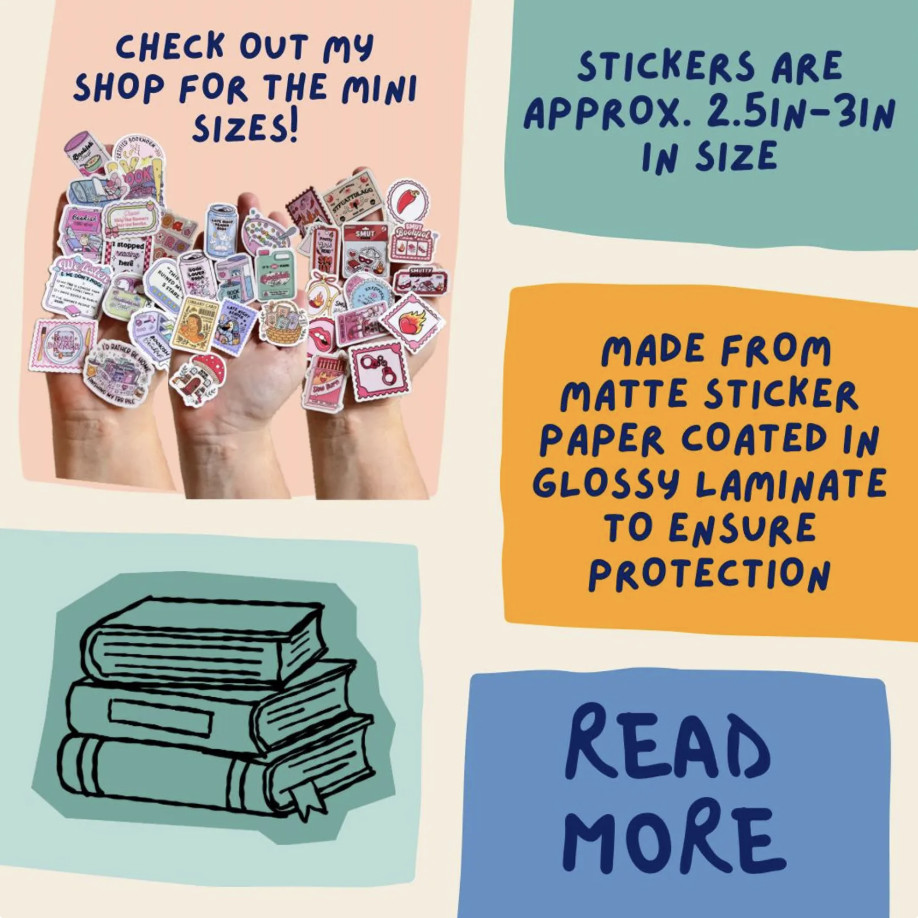 Crime Scene Bookstack Present Sticker Mystery Book Lover Aesthetic