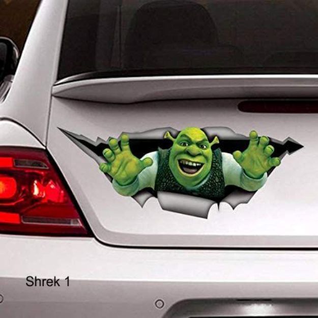 LARGE-SIZED CAR DECALS – SHREK