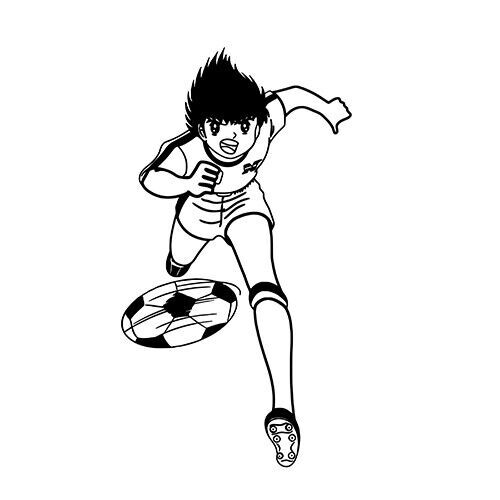 Japanese anime Captain Tsubasa Tsubasa Ozora Sticker for Home Wall Decor Window