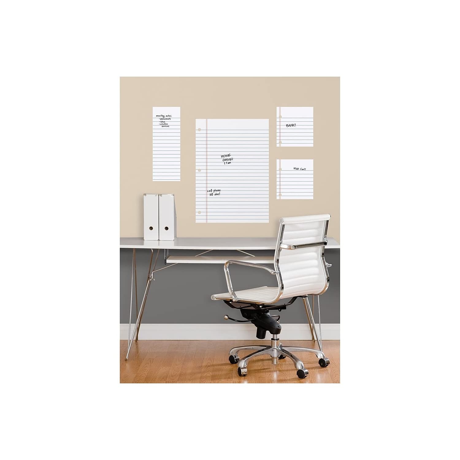 RMK2349GMNotebook Dry Erase/Whiteboard Peel and Stick Giant Wall Decals