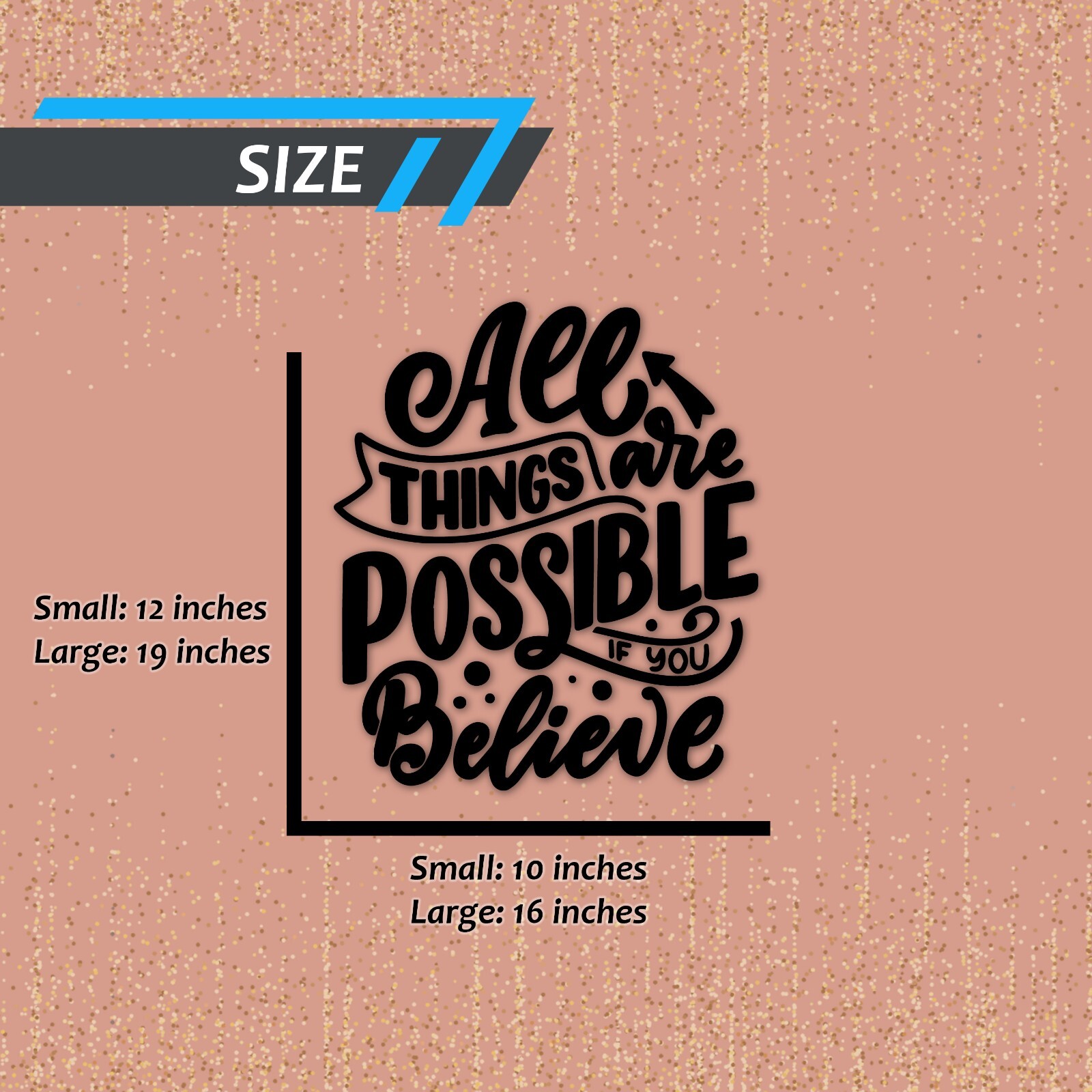 Inspirational Wall Decals for Bedroom Motivational Decal Quote Positive Sticker