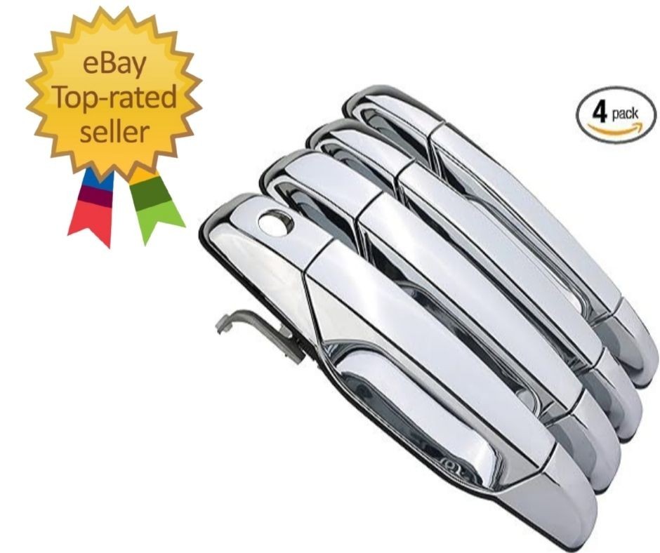 Exterior Door Handle (Upgraded) Chrome Compatible with 2007-2013 Chevy