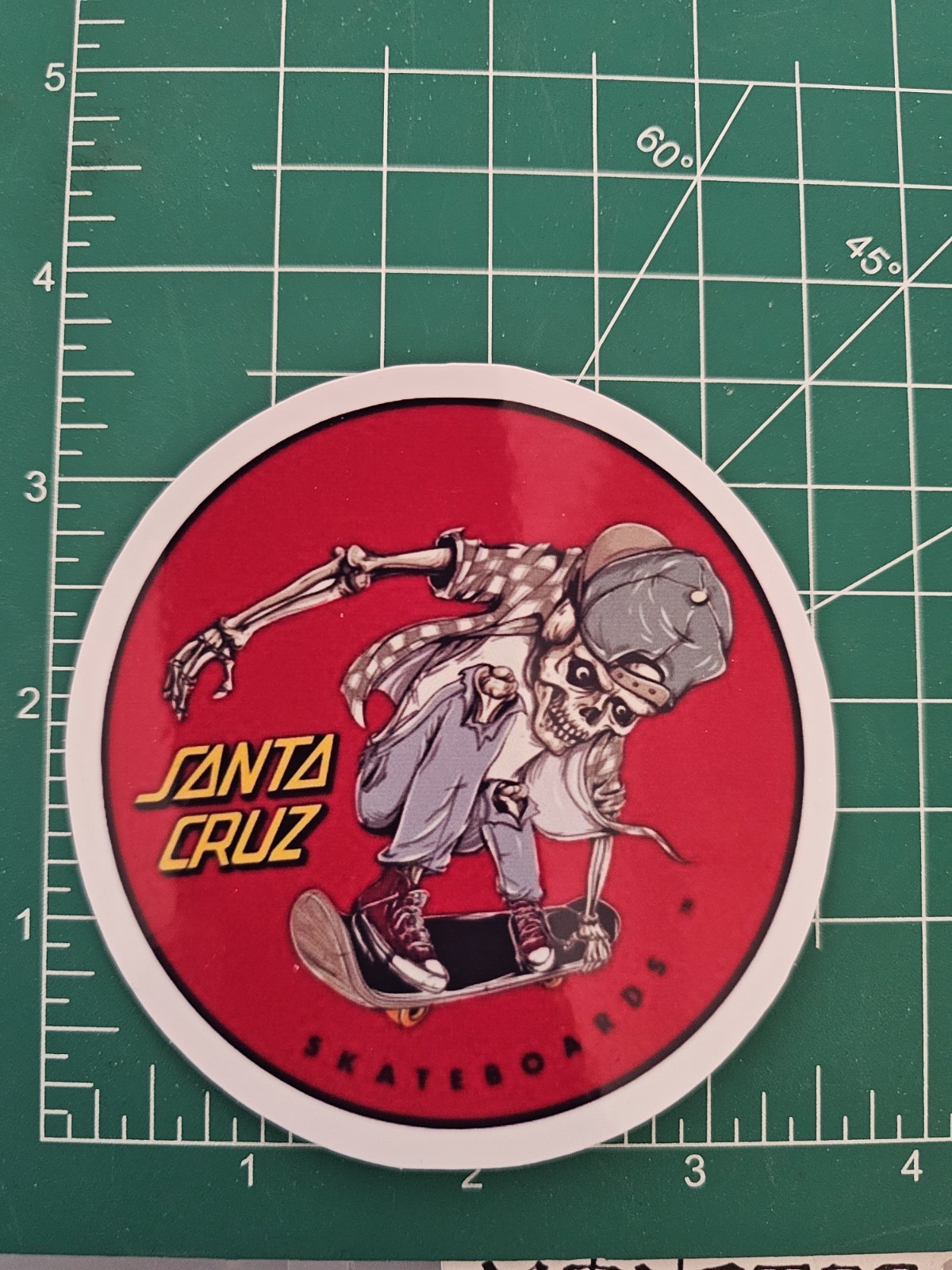 Skeleton Santa Cruz Sticker