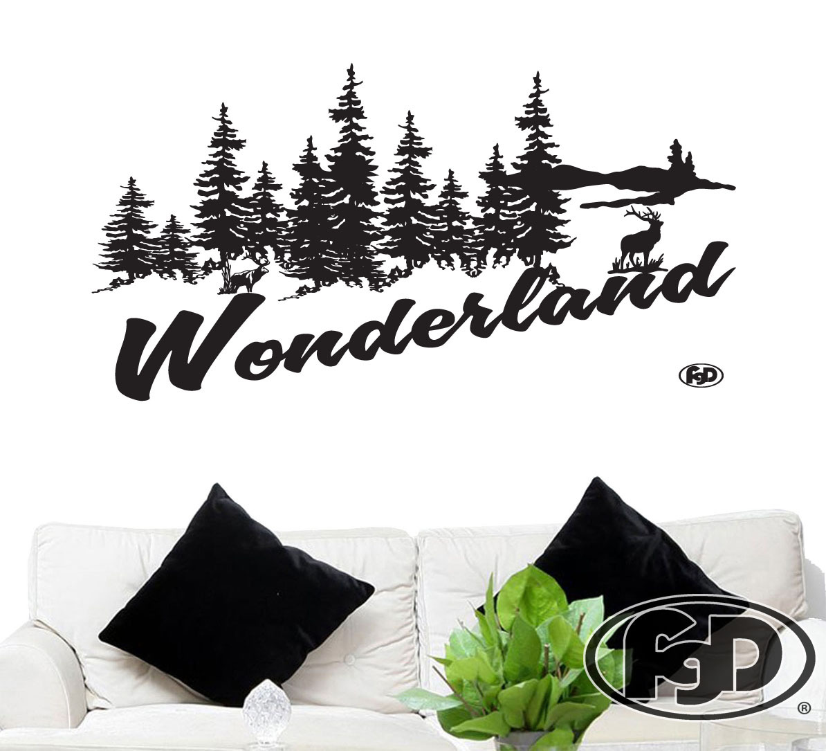 FGD Woodland Hunting Vinyl Wall Decal 20″ x 38″