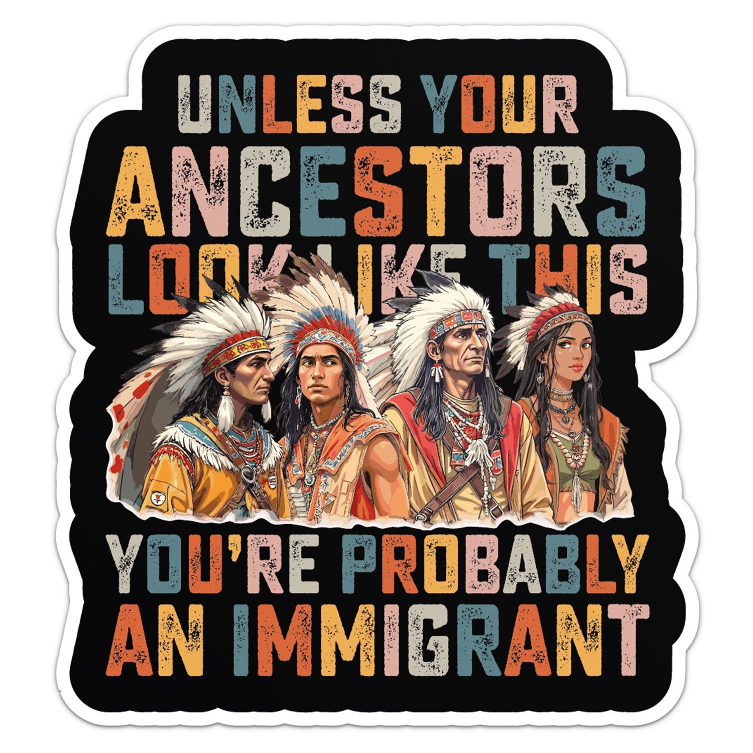Anti Ice Immigrant Sticker Car Bumper Vinyl Decal