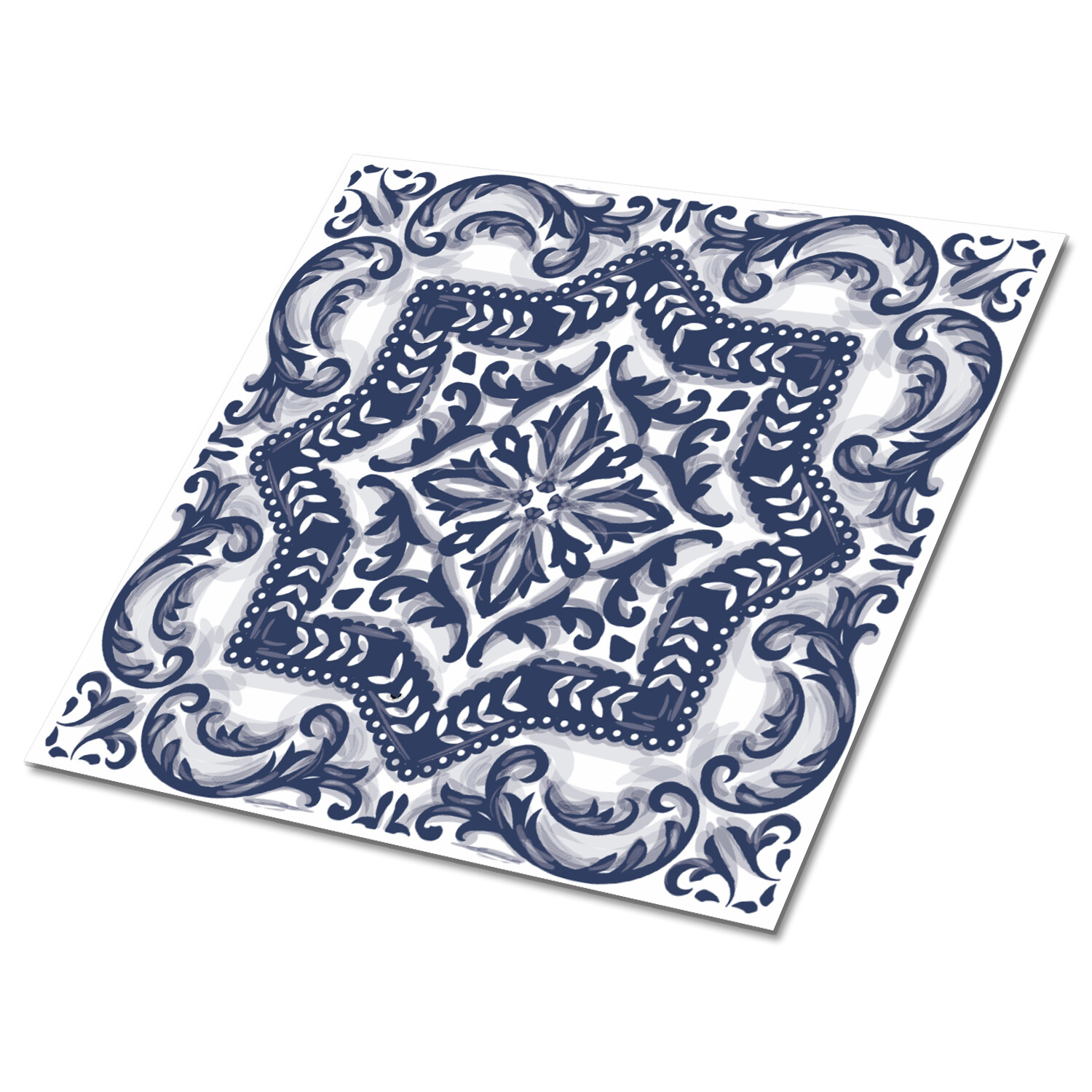 Wall Floor Peel and Stick Tiles Sticker Backsplash Decals Set Oriental Climate