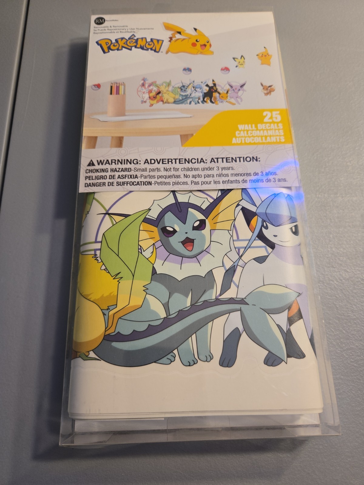Pokemon Peel And Stick Wall Decals 25 Count Room Mates 2022 Kids Room Decor
