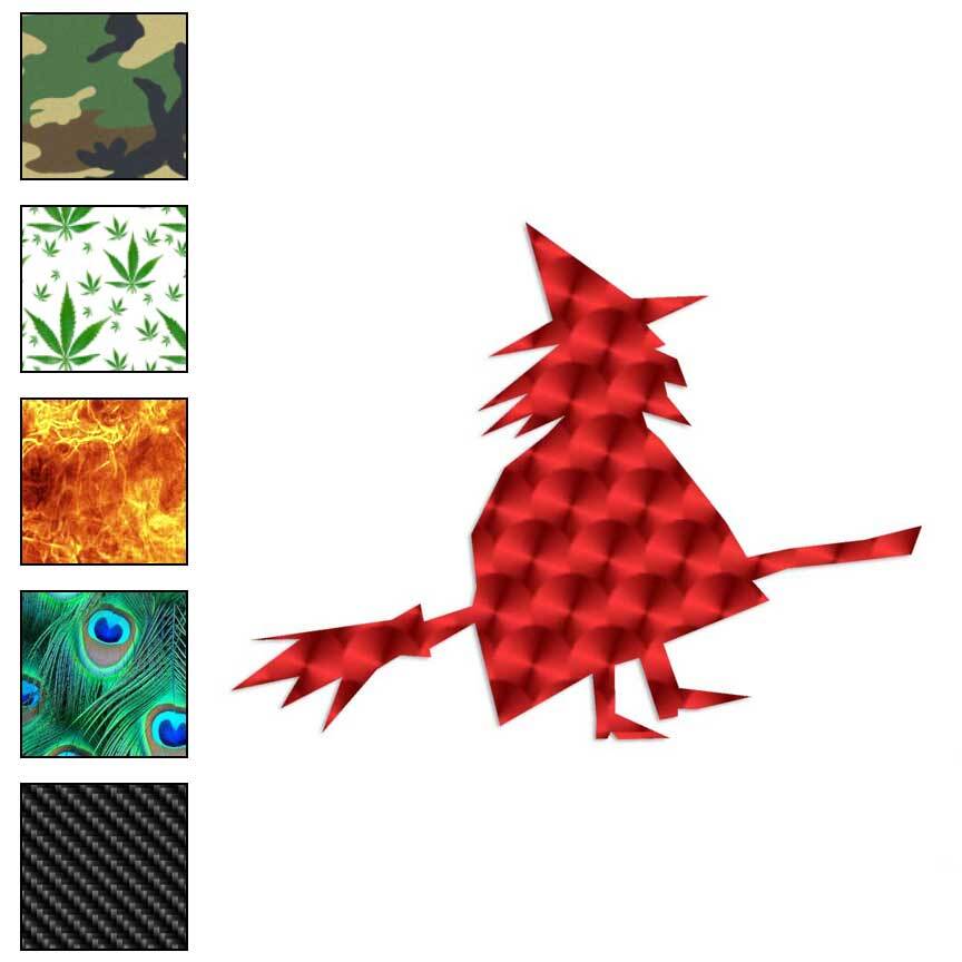 Flying Witch, Vinyl Decal Sticker, 40 Patterns & 3 Sizes, #1117