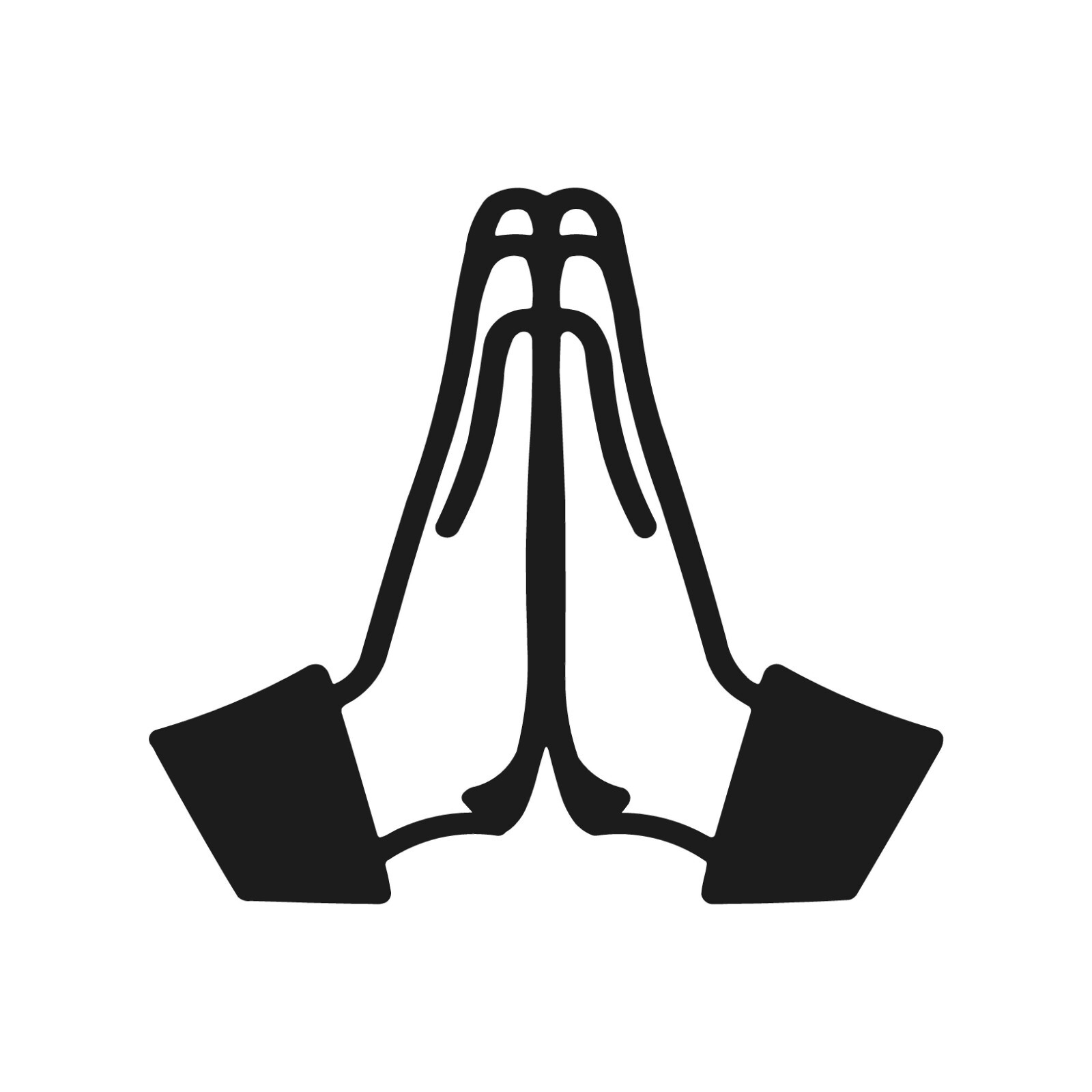 Prayer Hands Symbol vinyl decal Praying Sticker