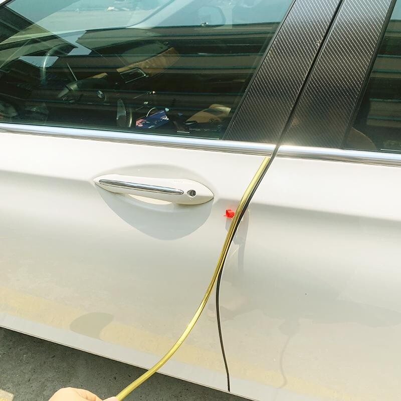 Self-adhesive Gold Car Styling Moulding Strip Guard Protector Trim Line Edge DIY