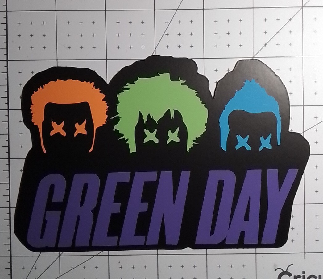 Green Day 6″ Wide Multi-Color Vinyl Decal Magnet!