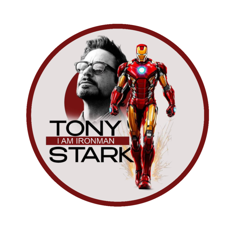 Avengers (Tony Stark) – 4″ Vinyl Decal Handmade Vehicle Cooler Laptop Decor Cup