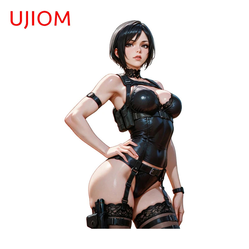 UJIOM Ada Wong Hot Mirror Wall Stickers Amusing Creative Skateboard Waterproof