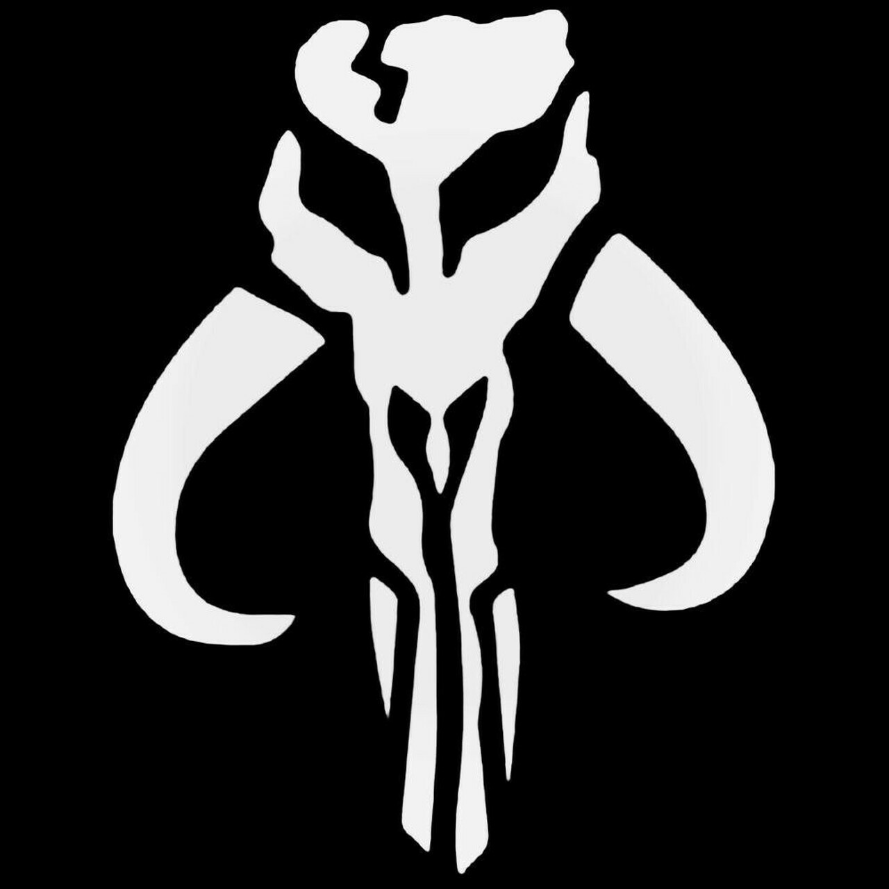 Bantha Skull Mandalorian Boba Fett Vinyl Die Cut Decal Free Ship-