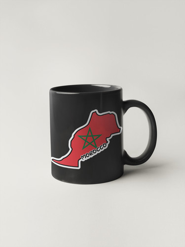 Morocco Map Flag Sticker Decal