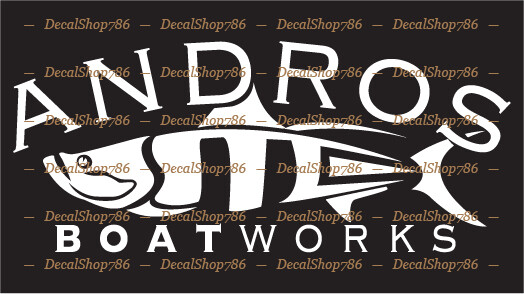 ANDROS Boatworks – Outdoor Sports – Vinyl Die-Cut Peel N’ Stick Decals/Stickers