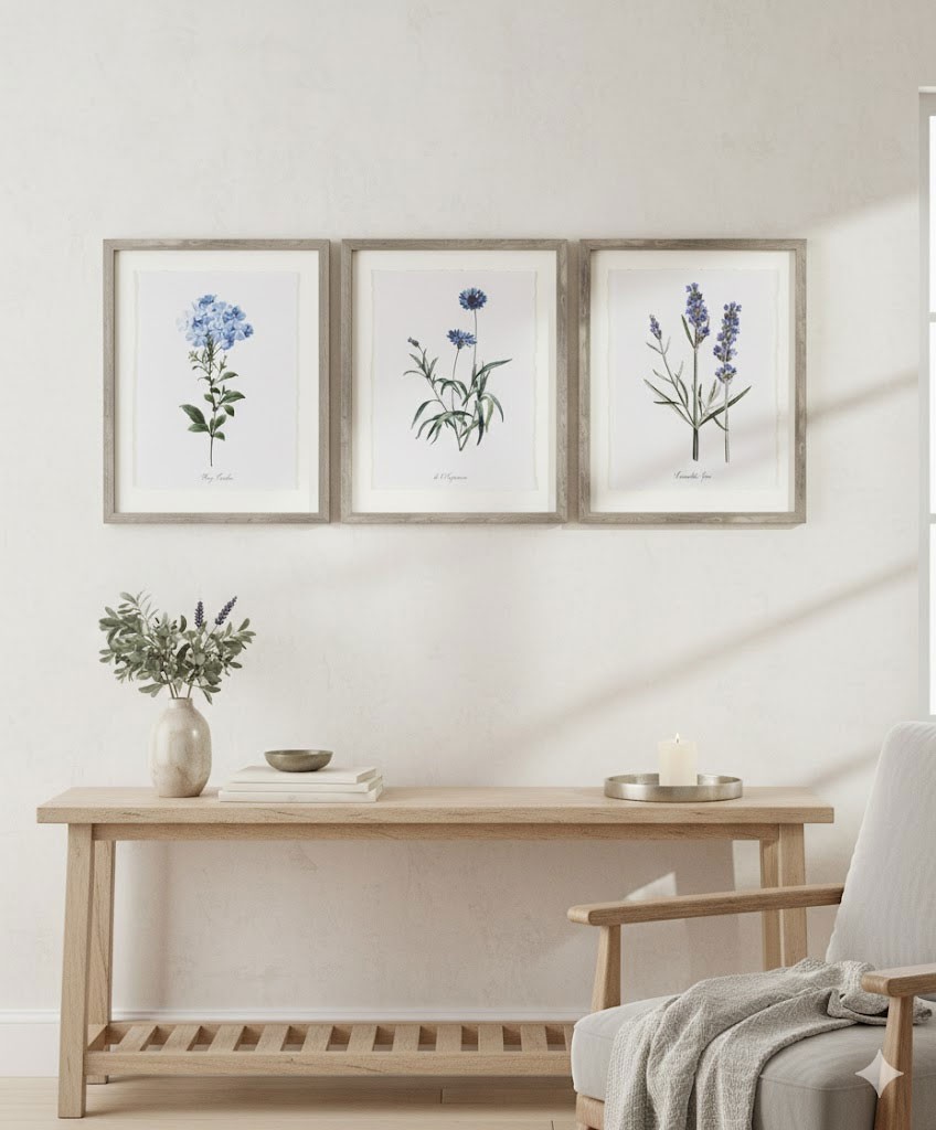 (Set of 3) 16″x20″ Framed Vintage Botanicals Decorative Wall Art – Threshold