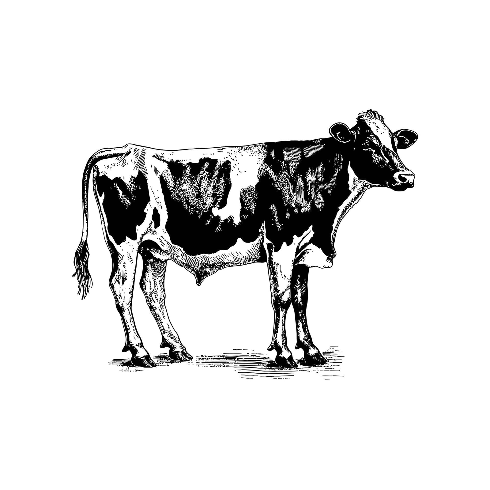 Cow Wall Decal Sticker. Kitchen Dining Room Rustic Country Farmhouse Cow #6753