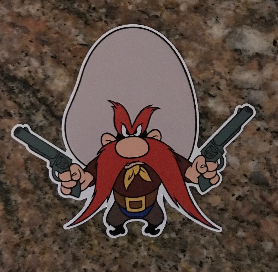 Yosemite Sam Sticker – Back Off Decal
