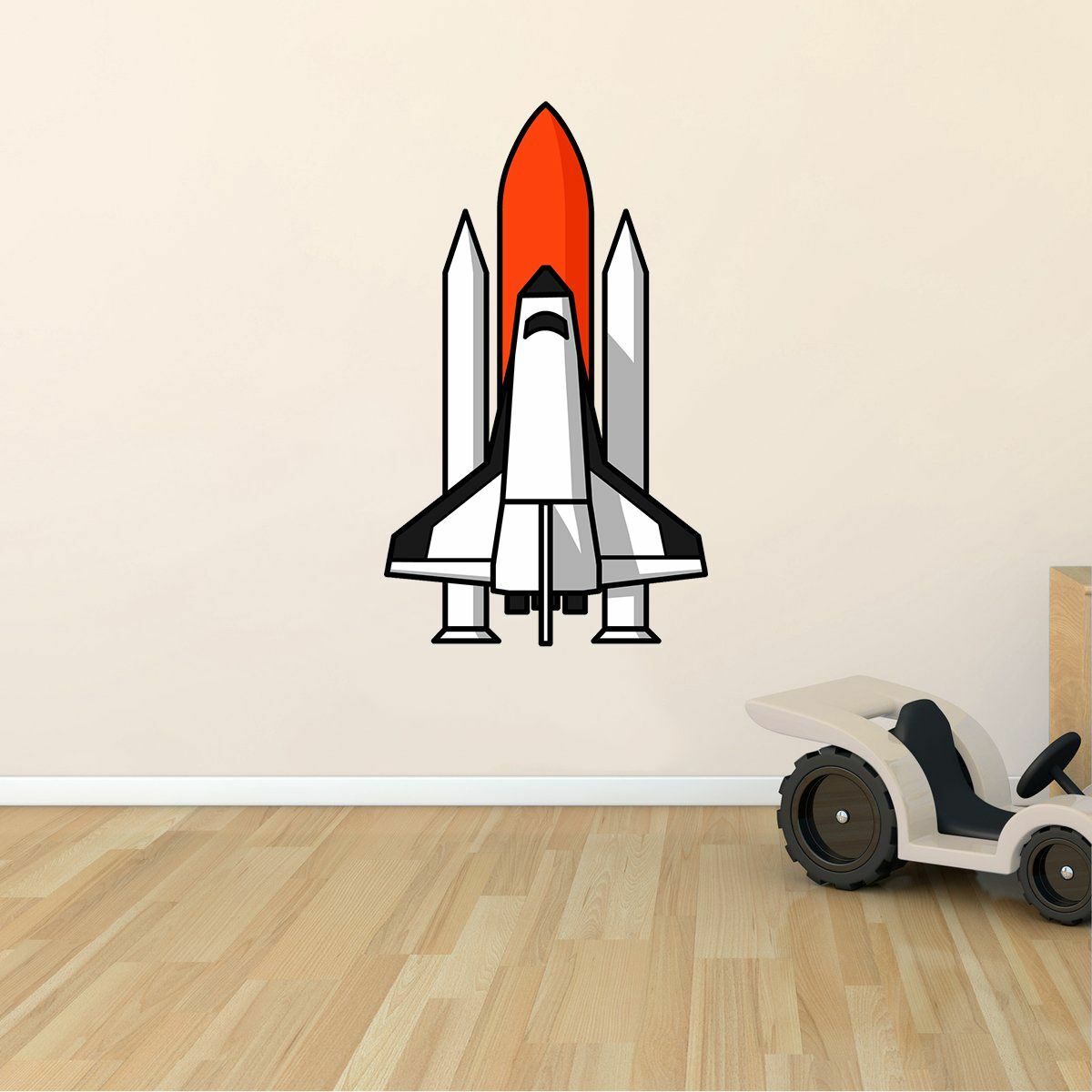 Adhesive Space Shuttle Decor Design Space Craft Vinyl Home Wall Art Decal Design