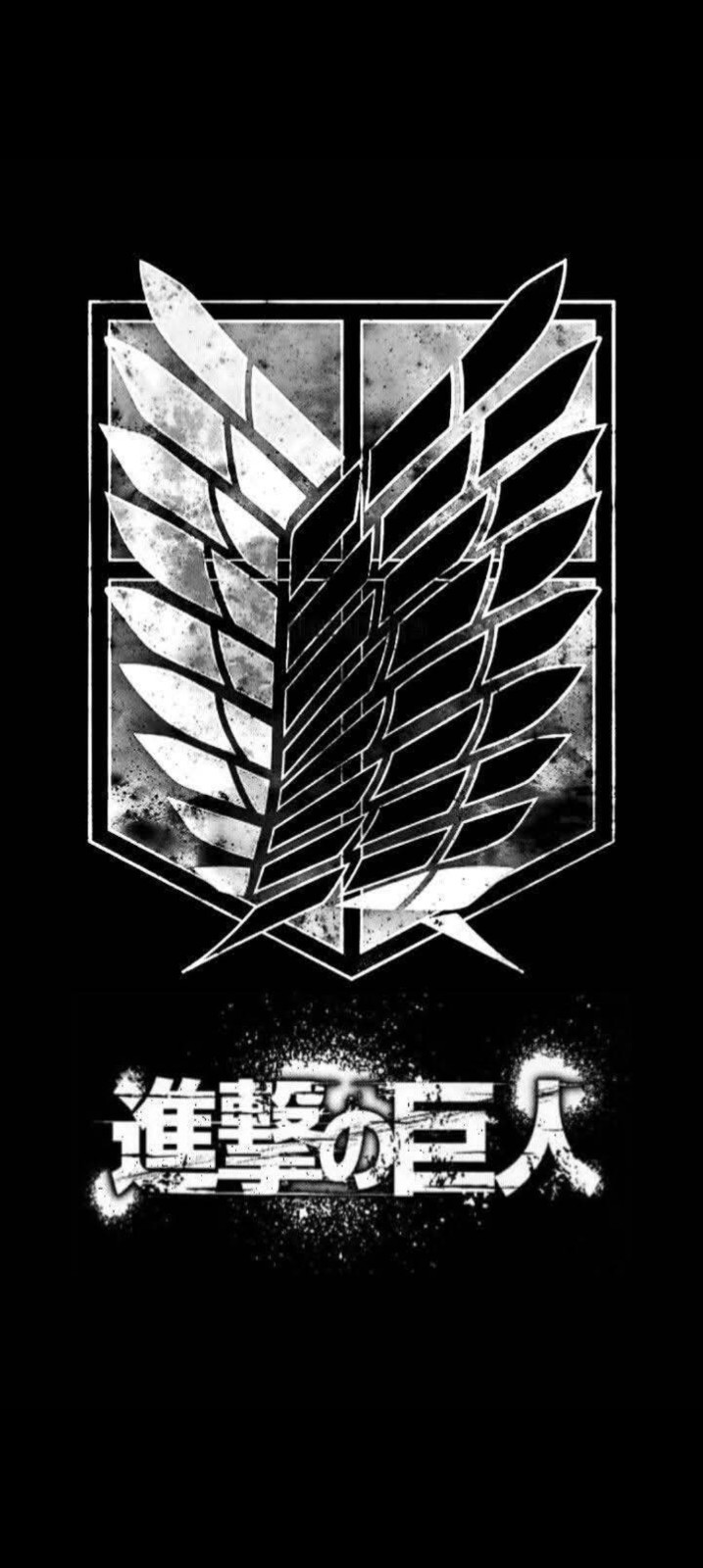 ATTACK ON TITAN X THE EMBLEM X “Wings of Freedom,” X VYNIL STICKER X 3X2 X
